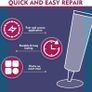 Repair Kit Waterproof, Salt, Hot Water and UV Resistant Hot Tub Puncture Repair Kit, Inflatable Repair Kit Repairs a Variety of Inflatables Including Hot Tubs, Inflatable Spa Pools Image 2
