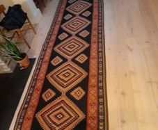 Antique Varamin Kilim Runner