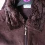VIA APPIA Brown Faux  Suede  & Knitted  Jacket Cardigan. S.14. New. Image 5