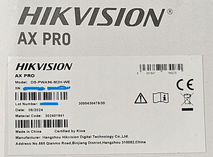 Hikvision Ax Pro Ds-PWA96-M2H-WE