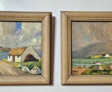 Edward Maher Oil Paintings (1954) - Mid Century Irish Art Paintings - Paintings of Donegal - Irish Coastal Paintings - Irish Oil Paintings