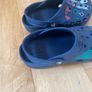 Crocs size 2 navy hand-painted Image 4
