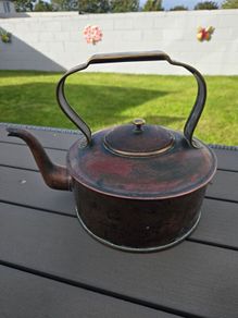 Antique Heavy Copper Kettle