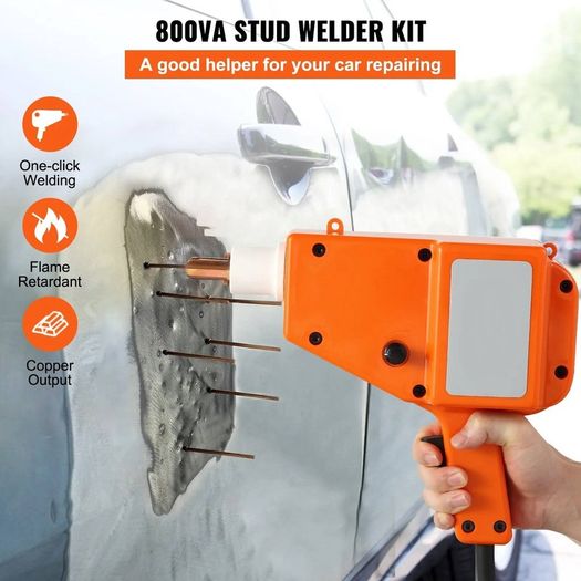 800VA Auto Body Dent Repair Stud Welder Kit, Spot Dent Puller Machine