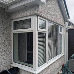 Bay window and french doors (fitted 2016) double glazed plus internal blinds