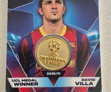 Match Attax 25/26 David Villa UCL Medal Winner Relic Card