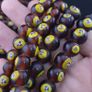 Vintage Middle Eastern Old Face Glass Beads Necklace Image 6