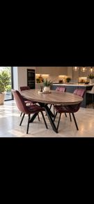 Contemporary Oval Dining Table and 4 chairs