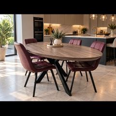 Contemporary Oval Dining Table and 4 chairs