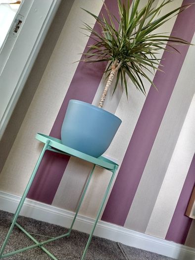 Mint Green Side Table/ Plant Stand