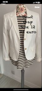 blazer Bnwt Gsp cream blazer size 10