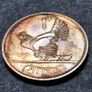 Ireland 1968 1d Penny Beautiful Uncirculated with Amazing Rainbow Toning Image 4