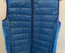 Teal Blue Sleeveless Gilet Jacket Size L