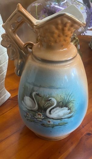Vintage Royal Bruxonia (Austria) swan pitcher
