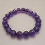 Top Quality Amethyst Round Beads Bracelet Image 2