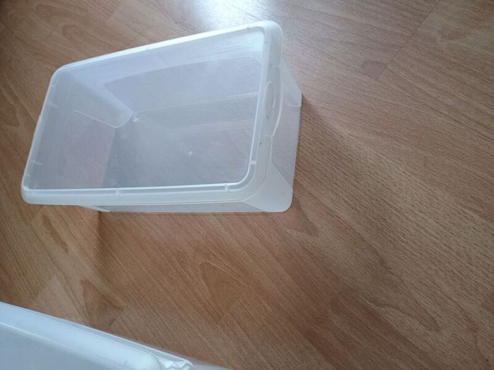 Plastic storage 10 boxes stackable