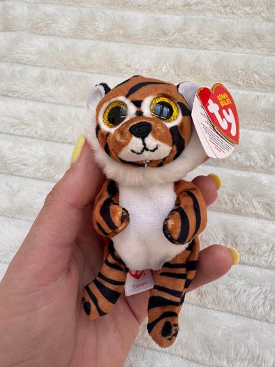 TY Beanie Babies Tiger Clawdia approx. 10 cm keychain Please see photos