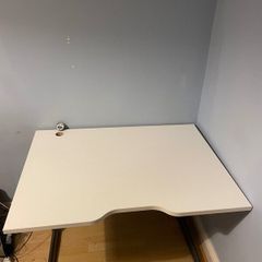Height-Adjustable Desk  Metal Legs  Near Perfect