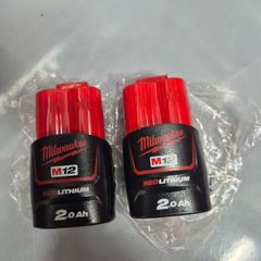Milwaukee M12B2 2.0Ah Batteries x2
