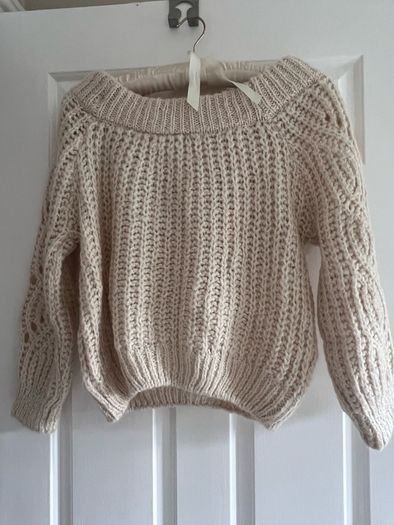 River Island Cream Jumper with Crystals