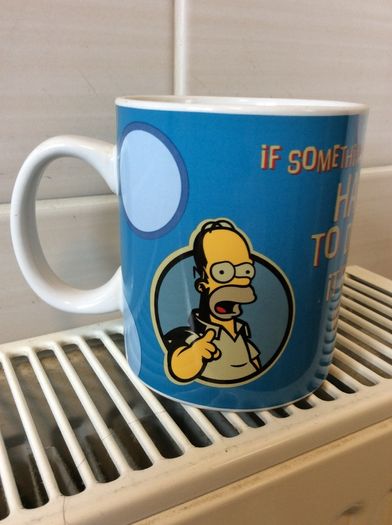The Simpsons. Official Homer Simpson Mug. Brand New Without Box. Collect In Dublin Or Receive Via Post.