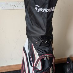 TaylorMade Corza Golf Bag + Mixed Club Set (Titleist, Wilson, Spalding, Cleveland)