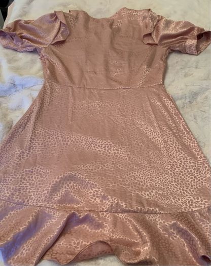 River Island Blush Satin effect dress Price Drop