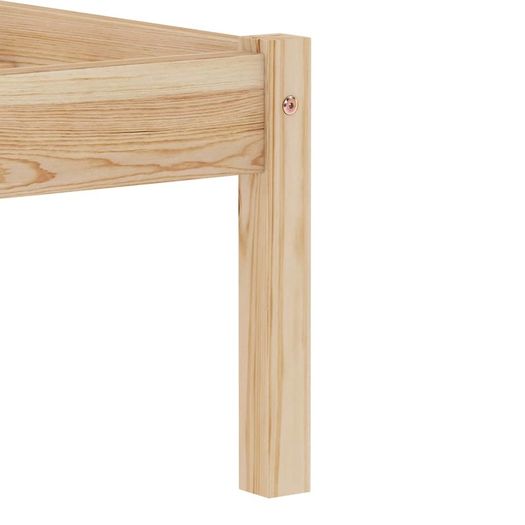 Bed Frame Solid Pine Wood 140x200 cm