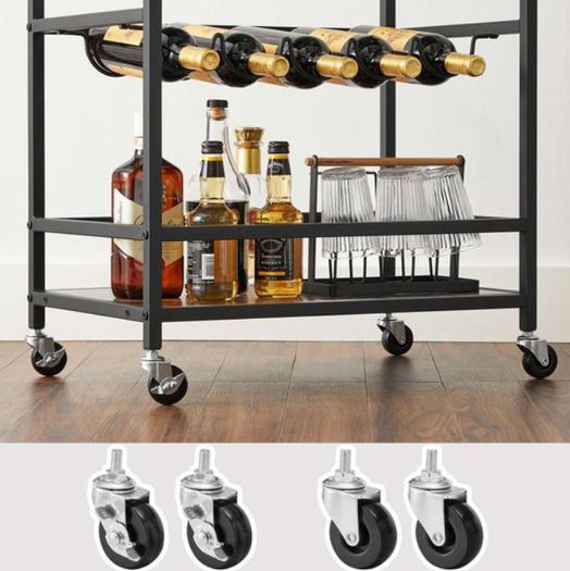 New Serving Trolley With Wine Rack - FREE P&P