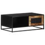 Coffee Table 90x50x35 cm Rough Mango Wood Image 9