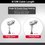 BRAND NEW 220v Electric Hoist Cable Winch Motor Rope Stroke Cable Hoist Winch Crane Lifting 200kg Load Image 3