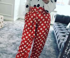 zara polka outfit