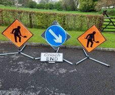 Collapsible Men at Work Signs