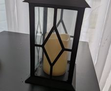 Lantern with battery candle