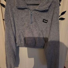 womans cozy crop top jumper