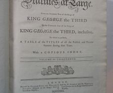 The Statutes at Large - (King George the Third) - by Charles Eyre and William Strahan in London 1780