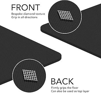 Large Exercise Mat - Extra Wide & Extra Thick Yoga Mat for Men & Women (183cm x 80cm x 10mm) - TPE Fitness Non Slip Gym Mat for Home HIIT Workouts, Pilates, Gymnastics