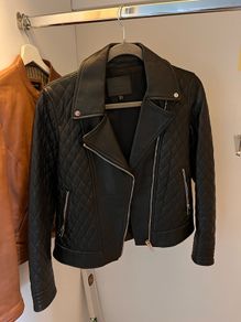 Massimo Dutti leather jackets (black)