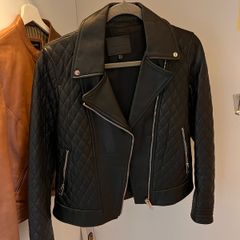 Massimo Dutti leather jackets (black)