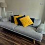 3 Seater Grey Sofa Image 6