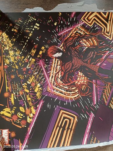Spider-Man Vs Carnage Marvel Screen Print by Raid71 Poster