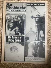 An phoblacht from 1981 hunger strike funeral