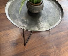 Metal Topped Coffee Table