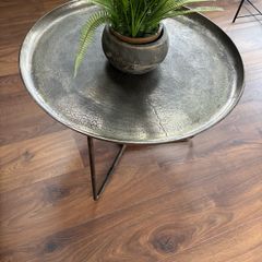 Metal Topped Coffee Table