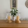 Glass Candle Holder pair Image 3