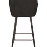 Capri Bottle Green Velvet Arm Stool Luxe Loft Kitchen Bar Chair Image 7