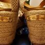 Carl Scarpa Brittany Leather Espadrille Wedge Shoes in Cognac Image 2
