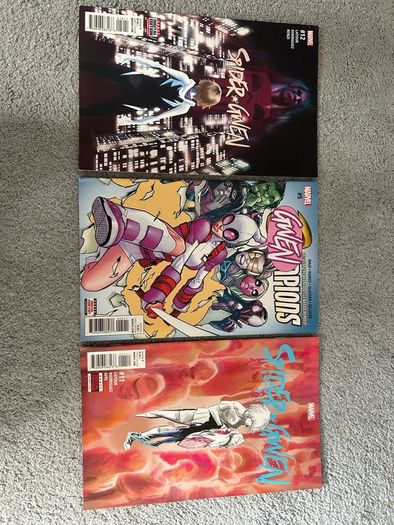 Spider Gwen, Web-Warriors & Monsters Unleashed comic bundle