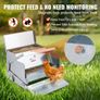 Automatic Chicken Feeder, 11.3kg Capacity Feeds 10 Chickens up to 11 Days, Galvanized Steel Poultry Feeder Image 2