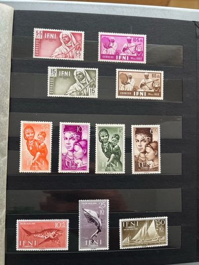 SPAIN Colonies album with stamps
